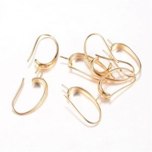 Ganci per orecchini in ottone 2 pz