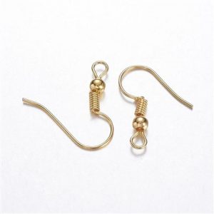 Ganci per orecchini in ferro 30 coppie