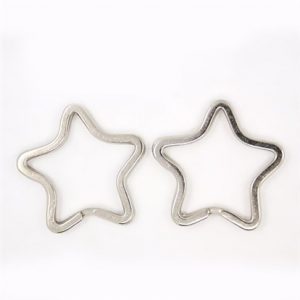 Ferro Split portachiavi, Stella, 34x3mm 3pz