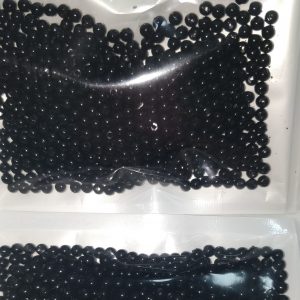 Perle in acrilico grado A 500pz 4mm Nero