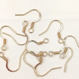 Monachella acciaio oro 5coppie 18mm