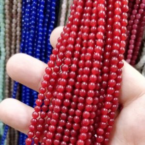 Filo di pietre naturali giada 4mm 89pz