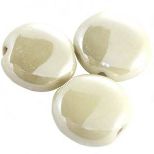 Tondi in porcellana 20x8mm 1pz