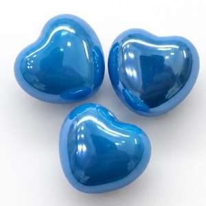 Cuori in porcellana 18x16mm 1pz