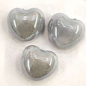 Cuori in porcellana 18x16mm 1pz