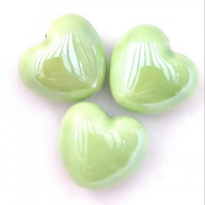 Cuori in porcellana 18x16mm 1pz