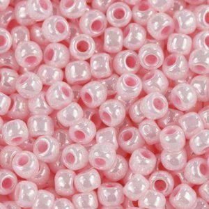 Perline Toho 11/0 Opaco Lustered Baby Pink Cod.126 10gr