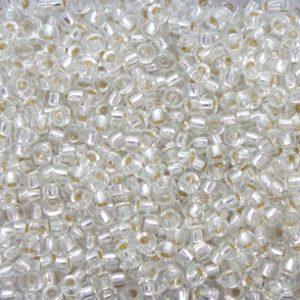 Perline Toho 11/0 Crystal Trasparente Cod.1 10gr