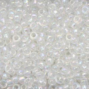 Perline Toho 8/0 Crystal trasparente arcobaleno  Cod.161 10gr