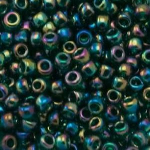 Perline Toho 8/0 Transparent  Rainbow Green Emerald   Cod.179 10gr