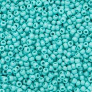 Perline Toho 11/0 turchese opaco 10gr Cod.55