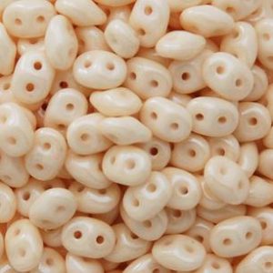 Superduo Luster opaque champagne 5x2,5mm cod.p14413 10gr.