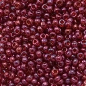 Perline Toho 8/0 Gold Lustered Raspberry Cod.332 10gr