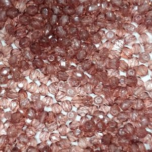 Mezzi Cristalli sfaccettati Preciosa Borgogna Cod 45006 4mm 50 pezzi