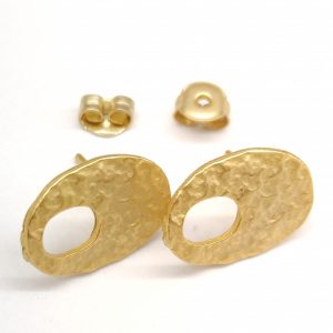 Basi orecchini in zama placcate in oro 1 coppia