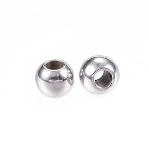 Sfere in acciaio inox lisce 4x3x2mm 40 pezzi