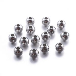 Sfere in acciaio inox lisce 8x7x2mm 14 pezzi