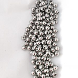Sfere in acciaio inox lisce 3mm foro passante 1,5mm 55 pezzi