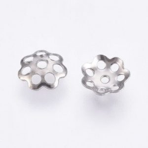 Copriperla acciaio inox 6 x 1 mm x 20 pezzi