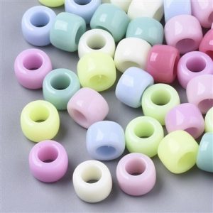 Perline in resina colori misti 80 pezzi