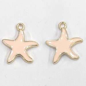 Stelle marine smaltate in ottone 4 pezzi