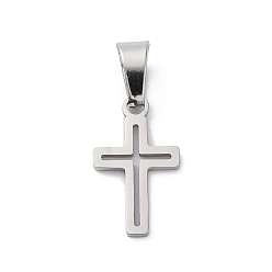 Pendente in acciaio inox 1 pezzo Croce