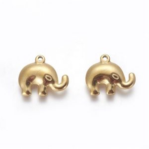 Pendente in acciaio inox 1 pezzo Elefante
