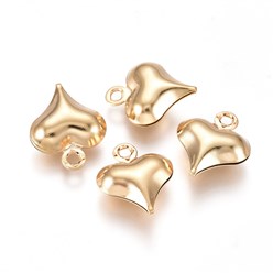 Pendenti cuore acciaio inox 2 pezzi