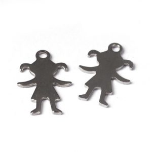 Pendente bimba acciaio inox 4 pezzi