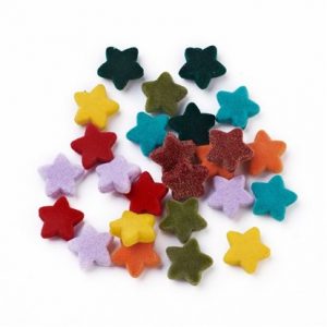 Stelle in resina vellutata 20 pezzi misti