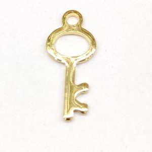 Chiave acciaio inox oro giallo 2 pezzi