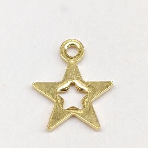 Stella acciaio inox oro giallo 2 pezzi
