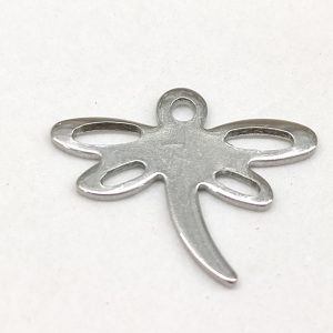 Libellula acciaio inox color argento 2 pezzi