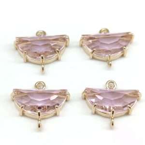 Link cristallo mezzaluna 15 x 8 mm 1 pezzo