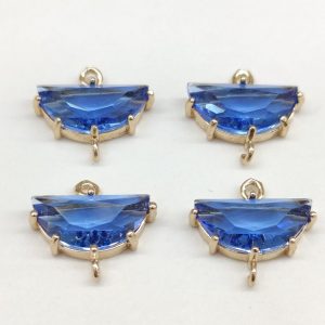 Link cristallo mezzaluna 15 x 8 mm 1 pezzo