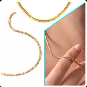 Snake collana acciaio completa di chiusura