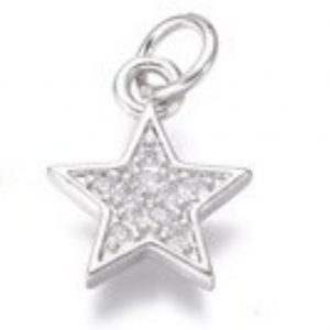 Pendente stella con zirconi 1 pezzo