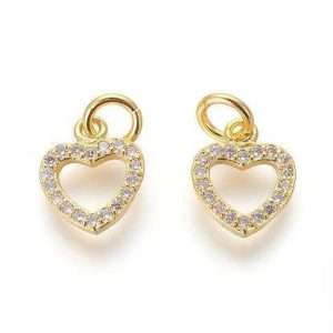 Pendente Cuore con zirconi 1 pezzo