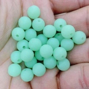 Perline in resina opaca 8 mm 40 pezzi