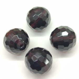 Perle di cristallo sfaccettato grado AAA 4 pezzi 14 mm