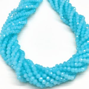 Cristalli rondelle 3 x 2 mm 1 filo 125 pezzi