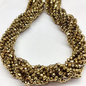 Cristalli rondelle 3 x 2 mm 1 filo 125 pezzi