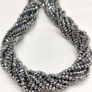 Cristalli rondelle 3 x 2 mm 1 filo 125 pezzi