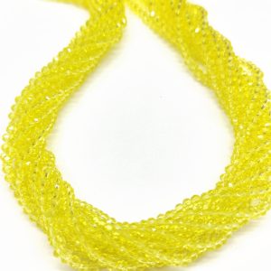 Cristalli rondelle 3 x 2 mm 1 filo 125 pezzi