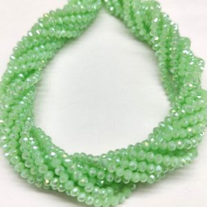 Cristalli rondelle 3 x 2 mm 1 filo 125 pezzi