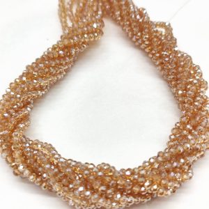 Cristalli rondelle 3 x 2 mm 1 filo 125 pezzi