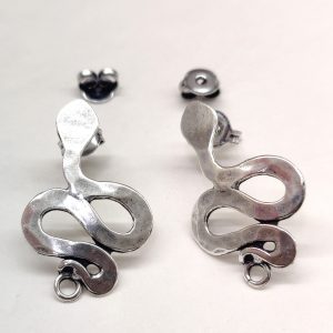 Basi orecchini in Zama argento 1 coppia 16 mm