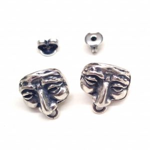 Basi orecchini in Zama argento 1 coppia 16 mm
