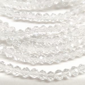 Cristalli rondelle 4x3 mm 125 pezzi 1 filo