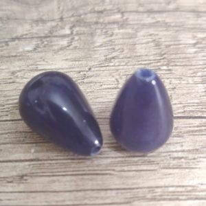Pietre di giada colorate gocce 2 pezzi